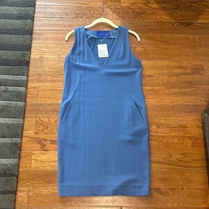 Winser London Crepe Jersey Shift  Dress with pockets